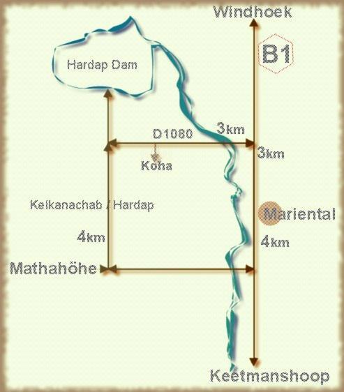 Koha Guesthouse Mariental Zewnętrze zdjęcie